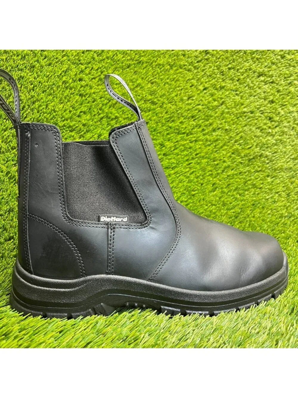 DieHard Polara Mens Size 11 Black Leather Composite Toe Safety Work Ankle Boots